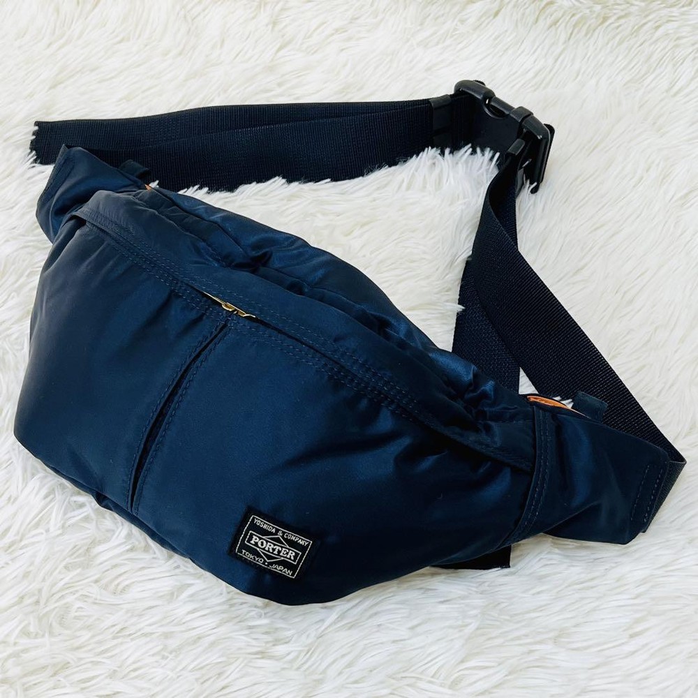 Porter Tanker Waist Bag Iron Blue Nylon 400mm x 140mm x 70mm Unisex