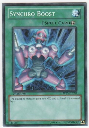 Synchro Boost Common 1st Ed LP 5DS3-EN028 Yugioh Card