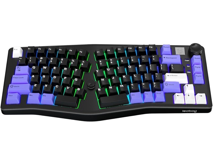 x LEOBOG Alice A75 Ergonomic Keyboard, Black - New Open Box