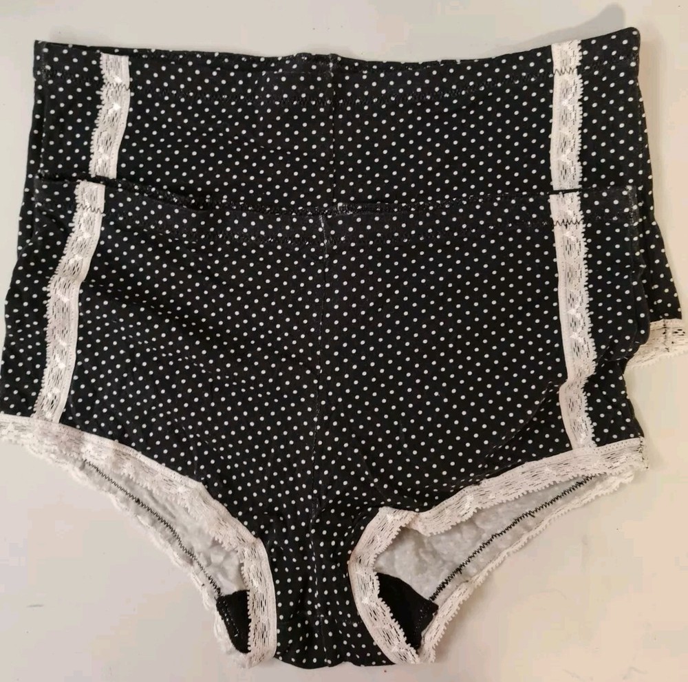 Maidenform Cotton Mix Boyshort 2-Pack Black Size 6/M New Sample L1 Underwear