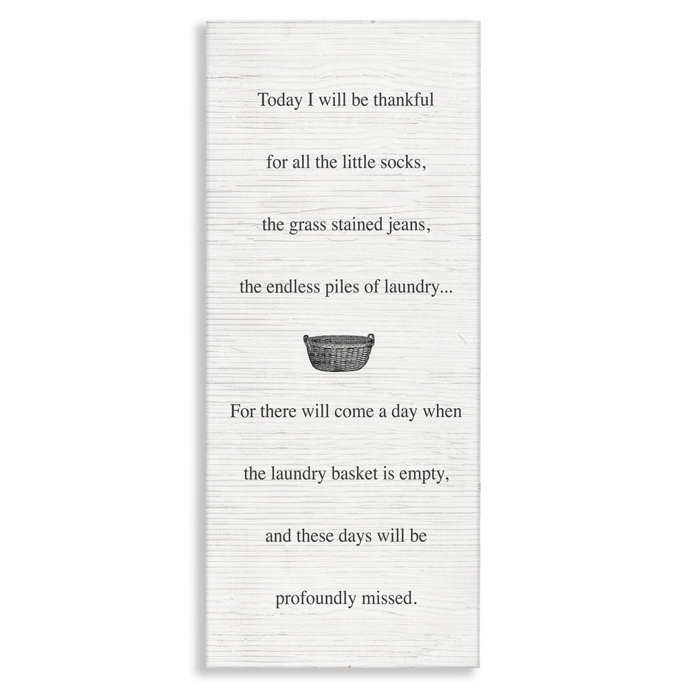 Thankful for The Mess Phrase Inspirational Family Quote Wall Art, 17x40, Off-...
