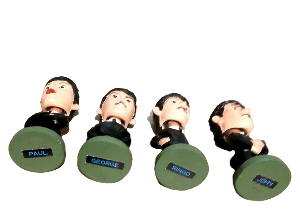 Beatles Bobblehead Figures 4-Piece Set approximately 14cm No Box Rare From Japan