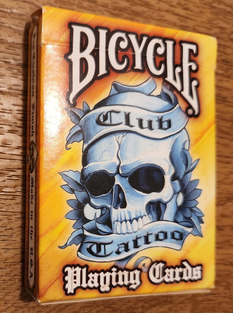 Bicycle Club Tattoo Style Playing Cards Deck