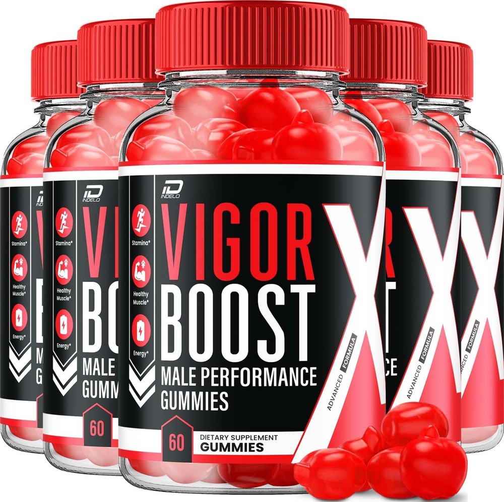 (5 Pack) Vigor Boost Gummies for Men – VigorBoost Male Gummy Natural Blend