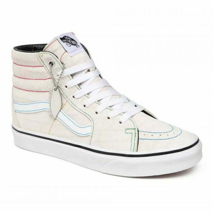 Vans Emboss High-Top Sneakers for Adults in White Suede Size M4 W5.5