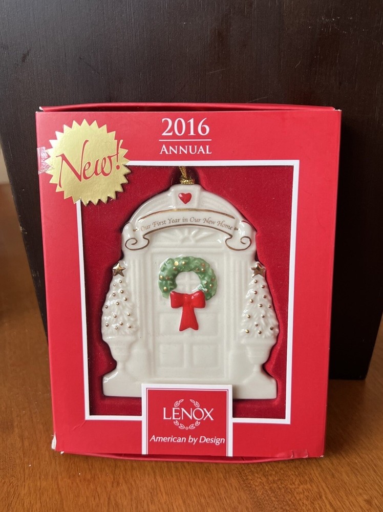 Lenox 2016 Our 1st Year in Our New Home Porcelain Keepsake Ornament New in Box