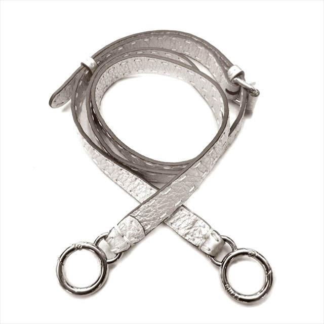 Fendi Peekaboo Silver Metallic Leather Shoulder Strap Bag for Women