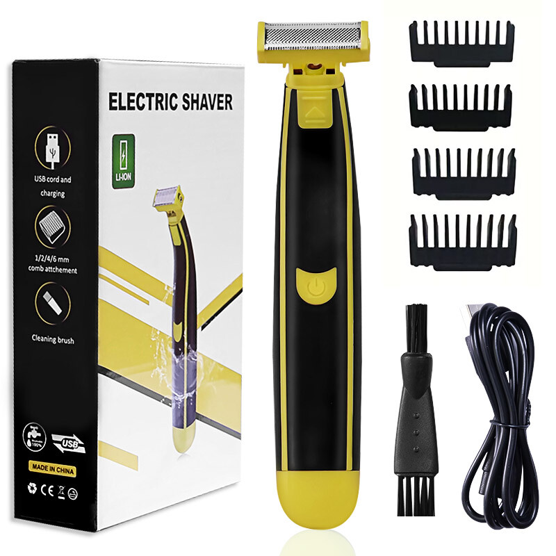 USB Rechargeable Electric Head Shaver for Bald Men Wet Dry Use