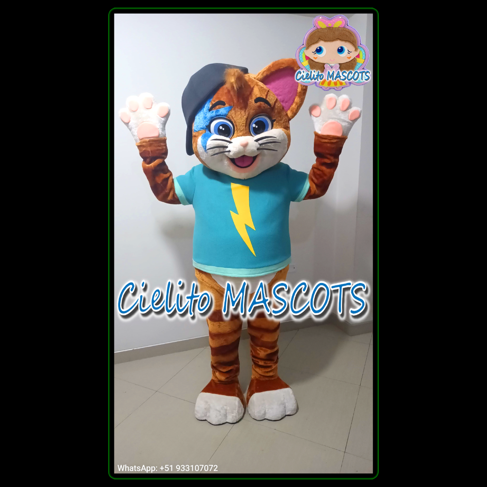 LAMPO Mascot Costume 44 cats cosplay botarga halloween cartoon