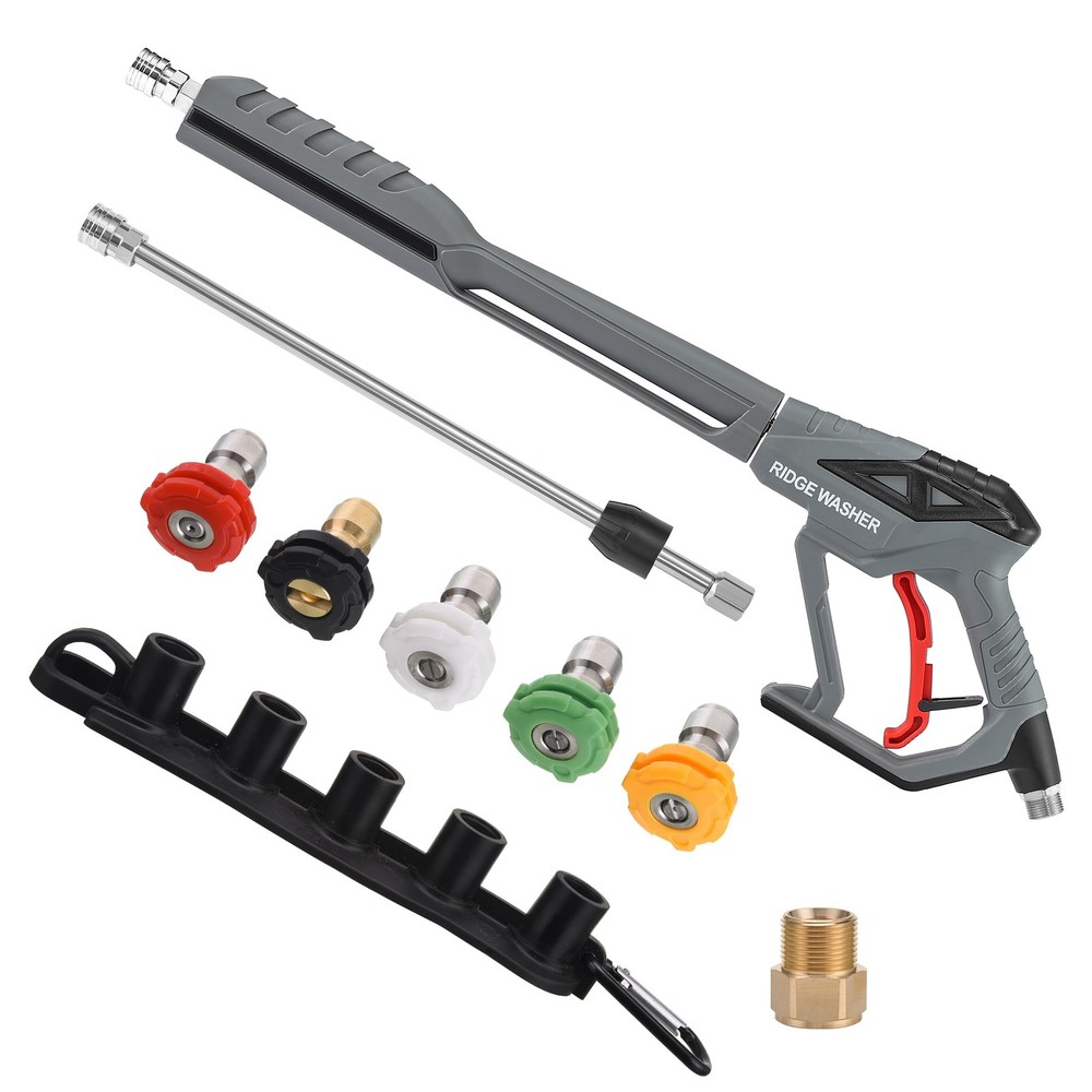 High-Power Pressure Washer Gun with Extension Wand for Deep Cleaning