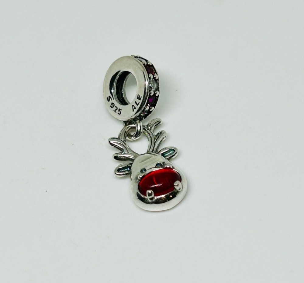 Adorable Pandora Red Nose Reindeer Charm for Festive Jewelry