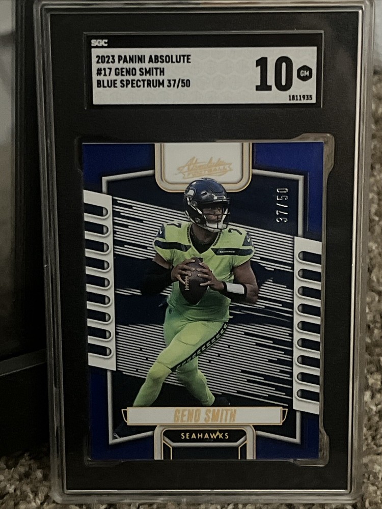 2023 Panini Absolute Geno Smith Blue /50 SP #17 Seattle Seahawks  SGC 10