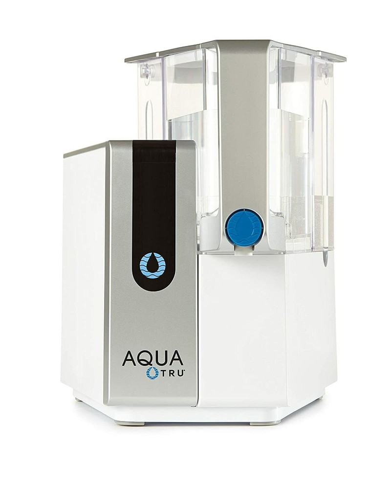 Aqua Tru  Countertop Water Filter Purificati Classic Alkakaline- White