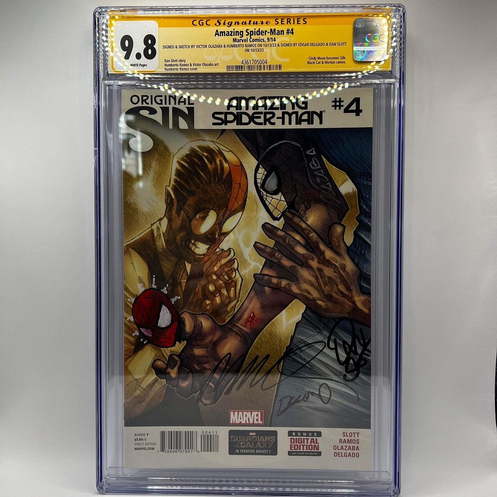AMAZING SPIDER-MAN #4 1st Appearance Silk CGC SS 9.8 Signed X4 w/ 2 Remarques