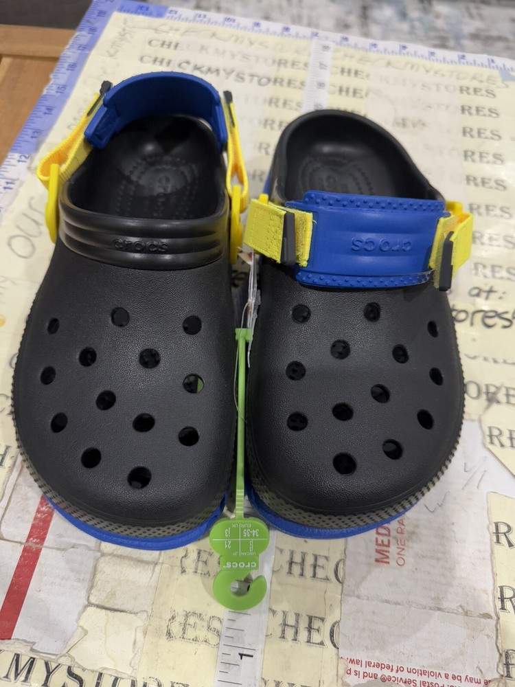 Crocs Duet Max II Kids Clogs Slip On Sport Mode Atmosphere Size j3 208774-olc