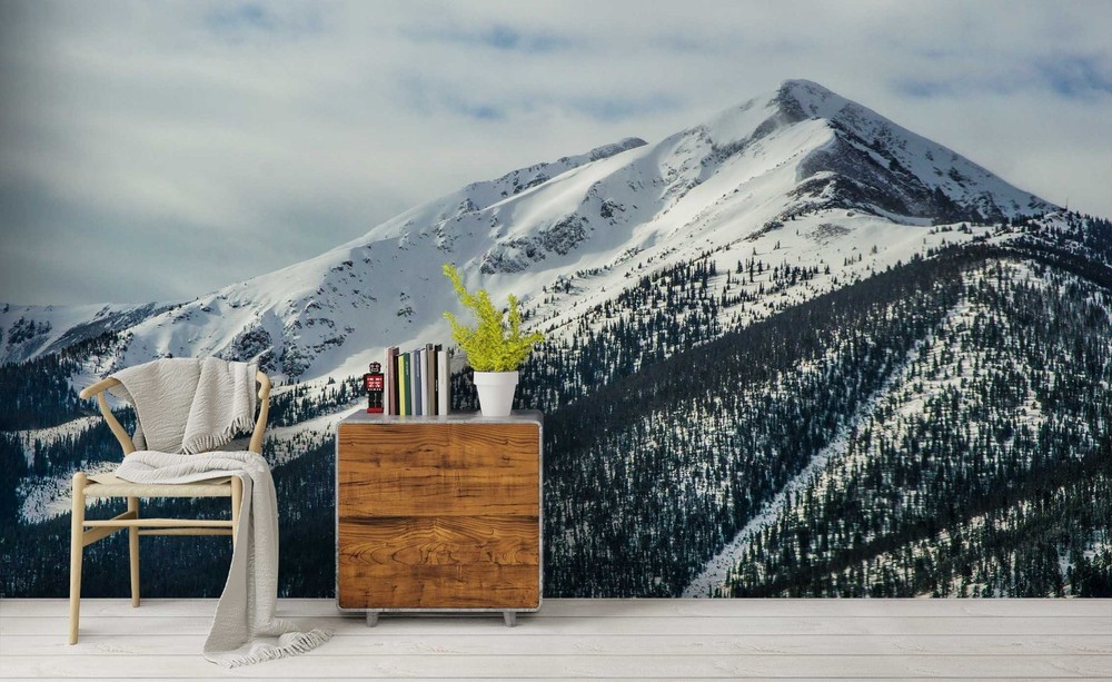 3D Sky Snow Mountain Landscape Wall Murals Wallpaper Murals Wall Sticker