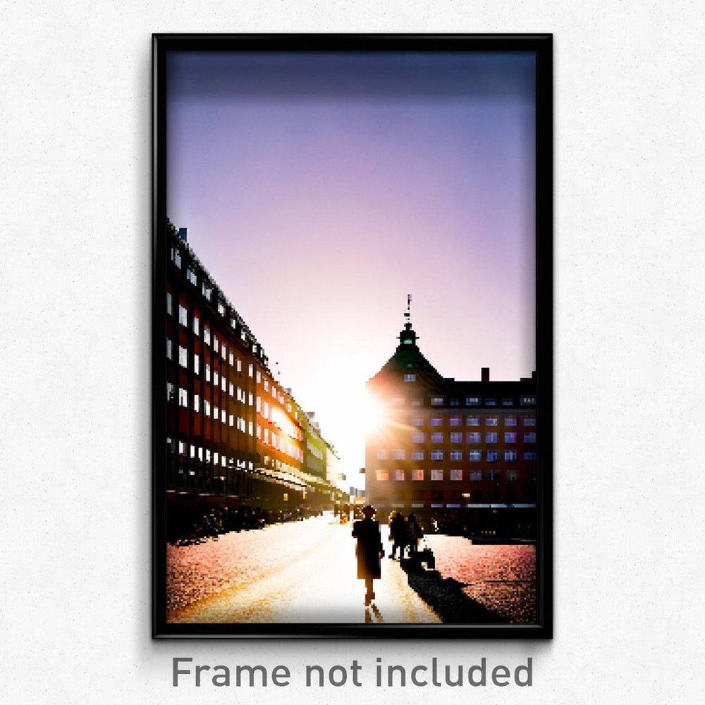 8 Bit Psychedelic Pixel Art Poster - Bright Copenhagen Video Game Print