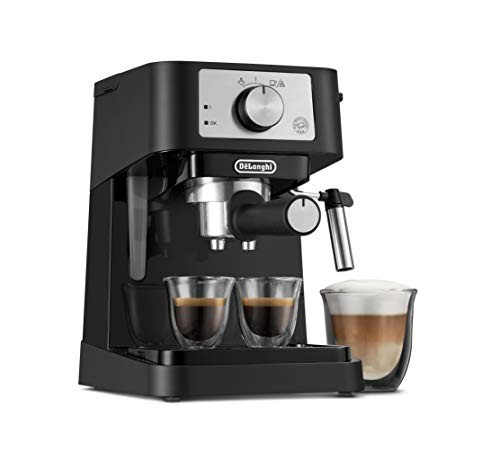 Stilosa Manual Espresso Machine with 15 Bar Pump Pressure - Compact Coffee Maker