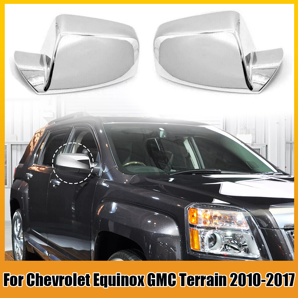Chrome Car Rearview Mirror Cover Cap For 2010-2017 Chevrolet Equinox GMC Terrain