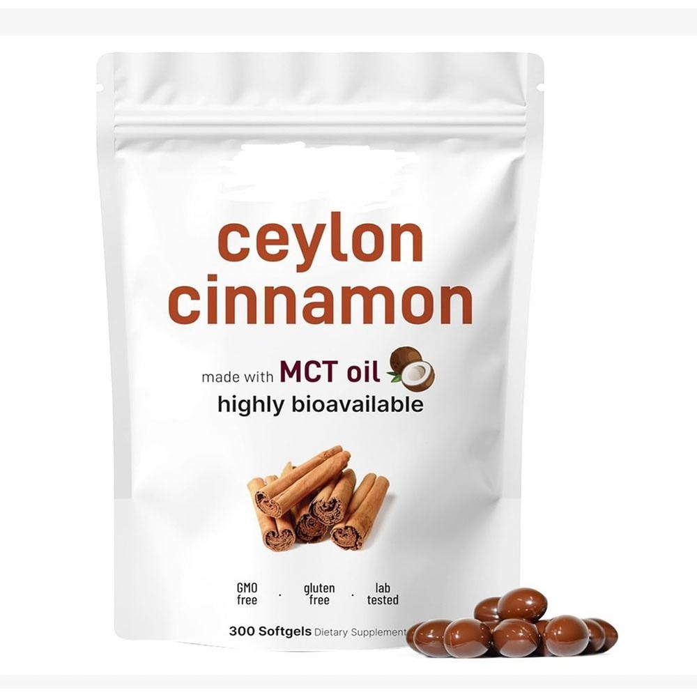 Ceylon Cinnamon 7,200Mg Equivalent | 300 Softgels with MCT Oil | HighlyBioavail