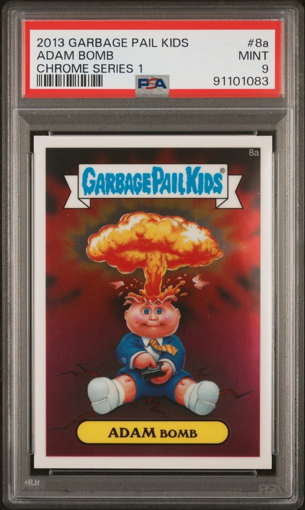 2013 Topps Garbage Pail Kids Chrome Adam Bomb 8a PSA 9 Mint GPK Card
