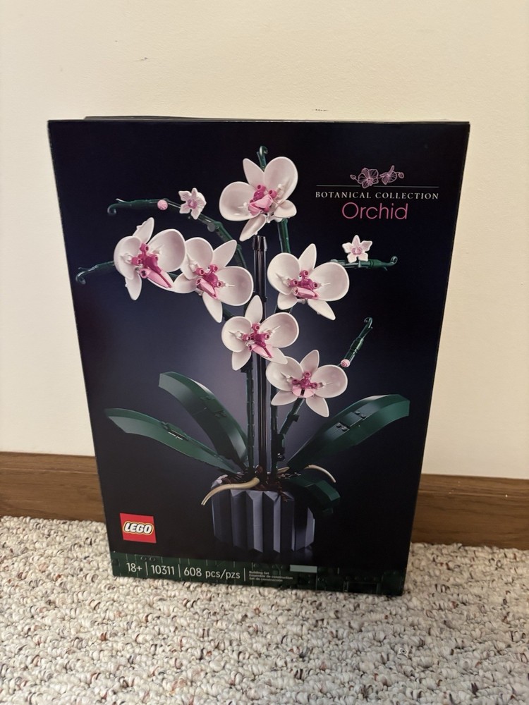 LEGO Botanical Orchid Building Kit with 608 Pieces for Adults  