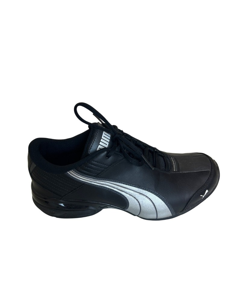 Puma Super Elevate Mens Running Shoes Black Grey Size 8.5