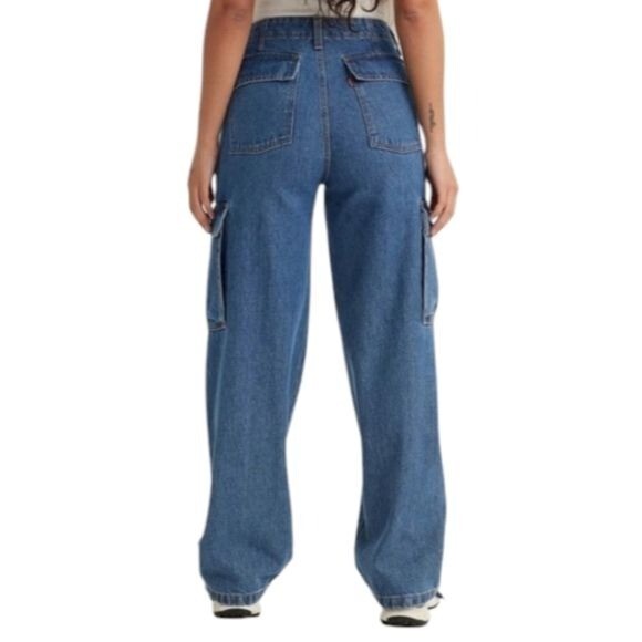Levi's '94 Baggy Women's Cargo Blue Jeans/Joggers Size 27