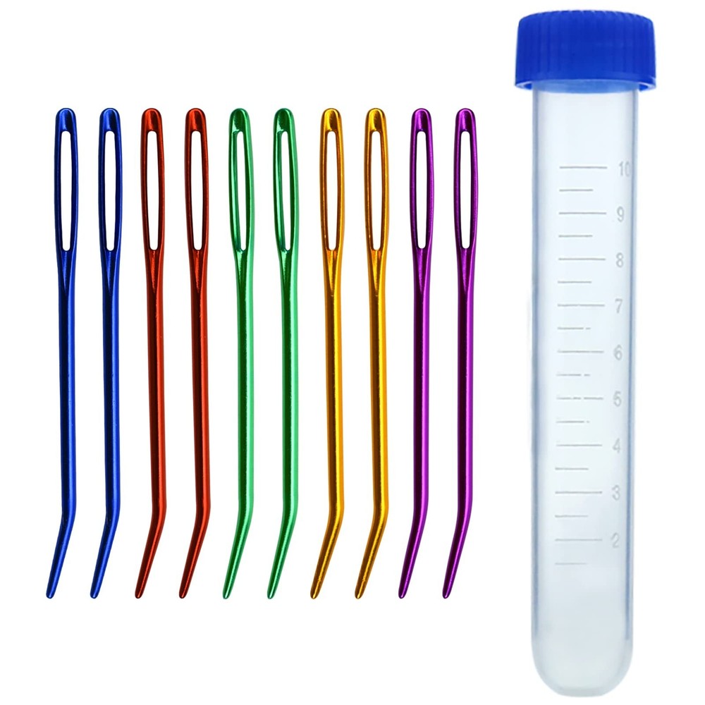 Bent Yarn Needle with Large Eye for Tapestry Sewing Weaving Darning