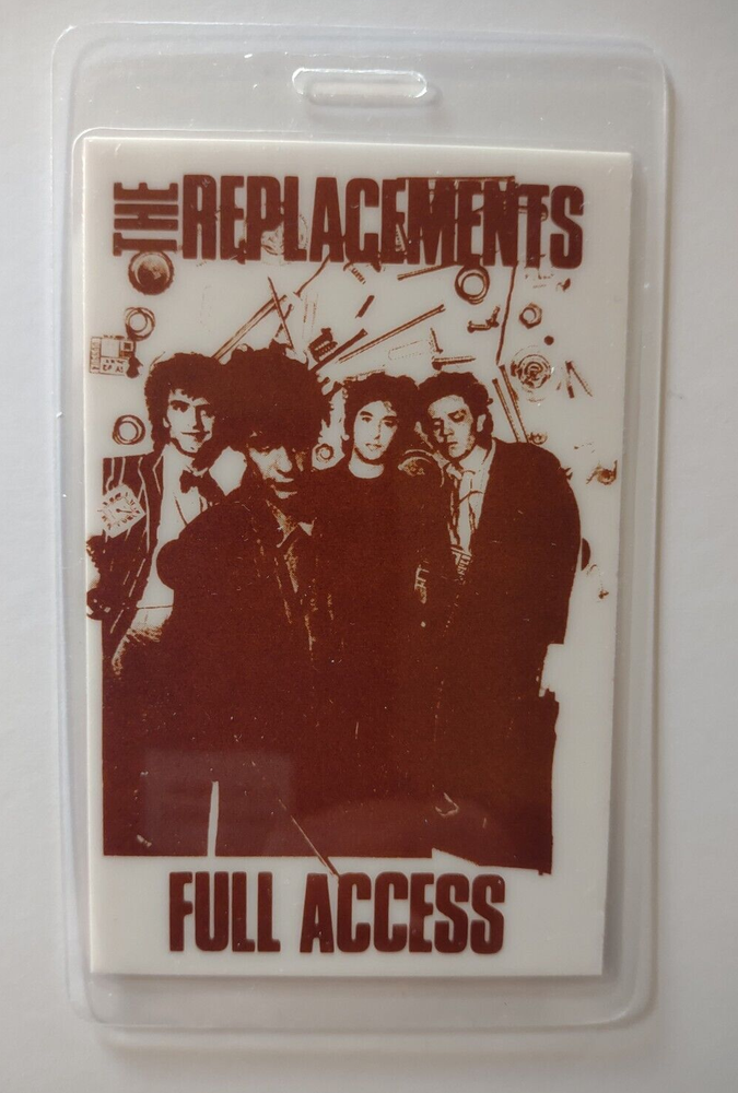 The Replacements 1990-1991 Farwell Tour Backstage Pass Laminated Band Photo