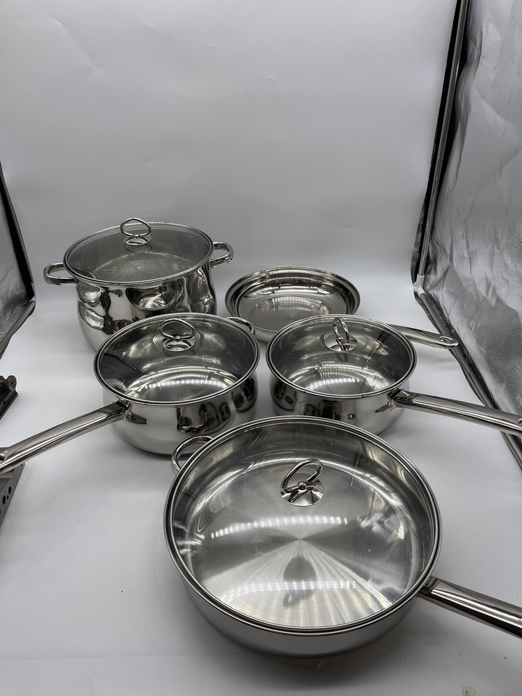 5 Pieces Cookware Set Stainless Steel, Innova, Style 07921