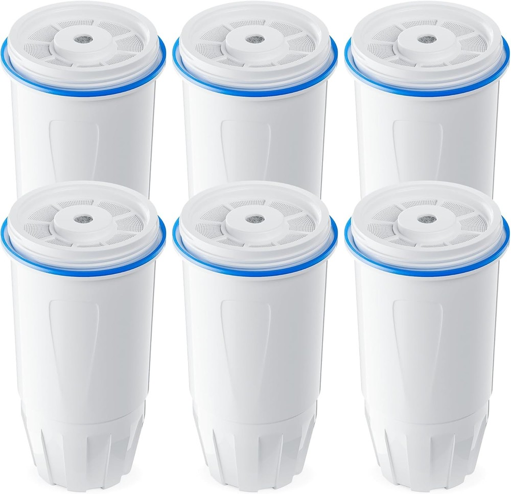 6 Pack Water Filter Replacement Zero, 5-Stage Compatible with Zero Pitcher