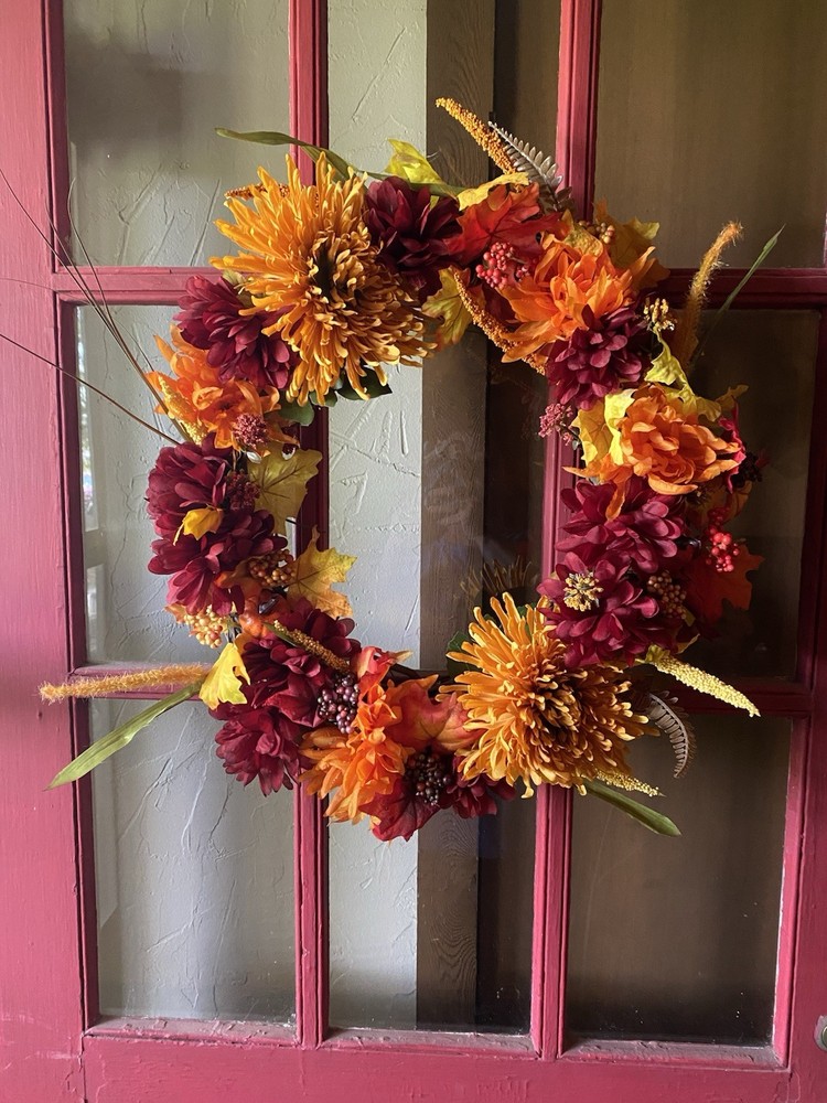 Custom Handmade Fall Wreath 16”