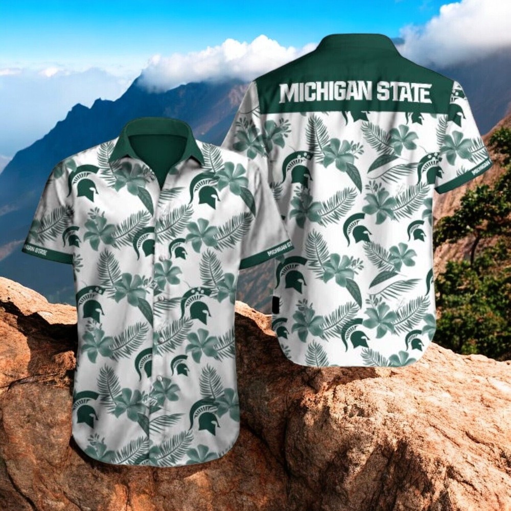 Michigan State 3D Hawaiian Shirt Summer Button Up