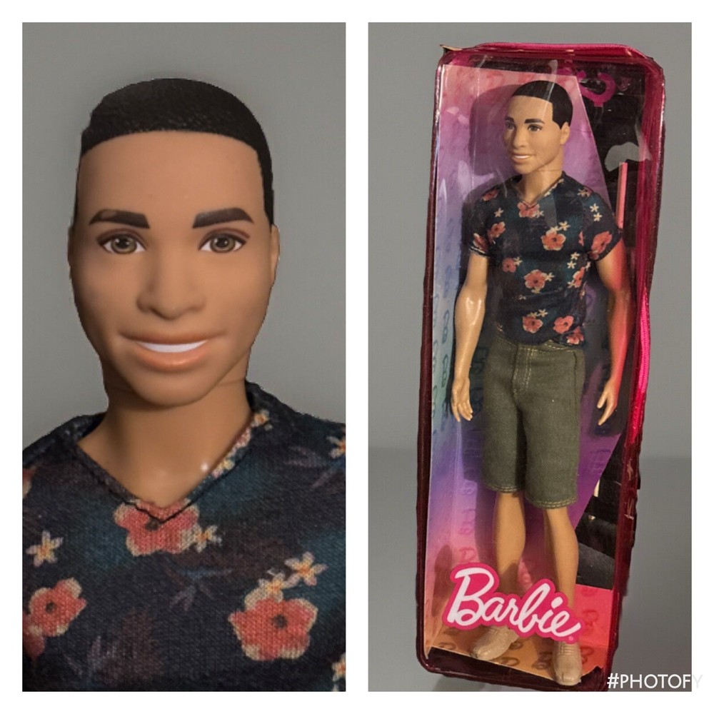 Barbie Ken Fashionistas #4 Muñeca Camiseta Floral DGY68 Nueva Reempaquetada