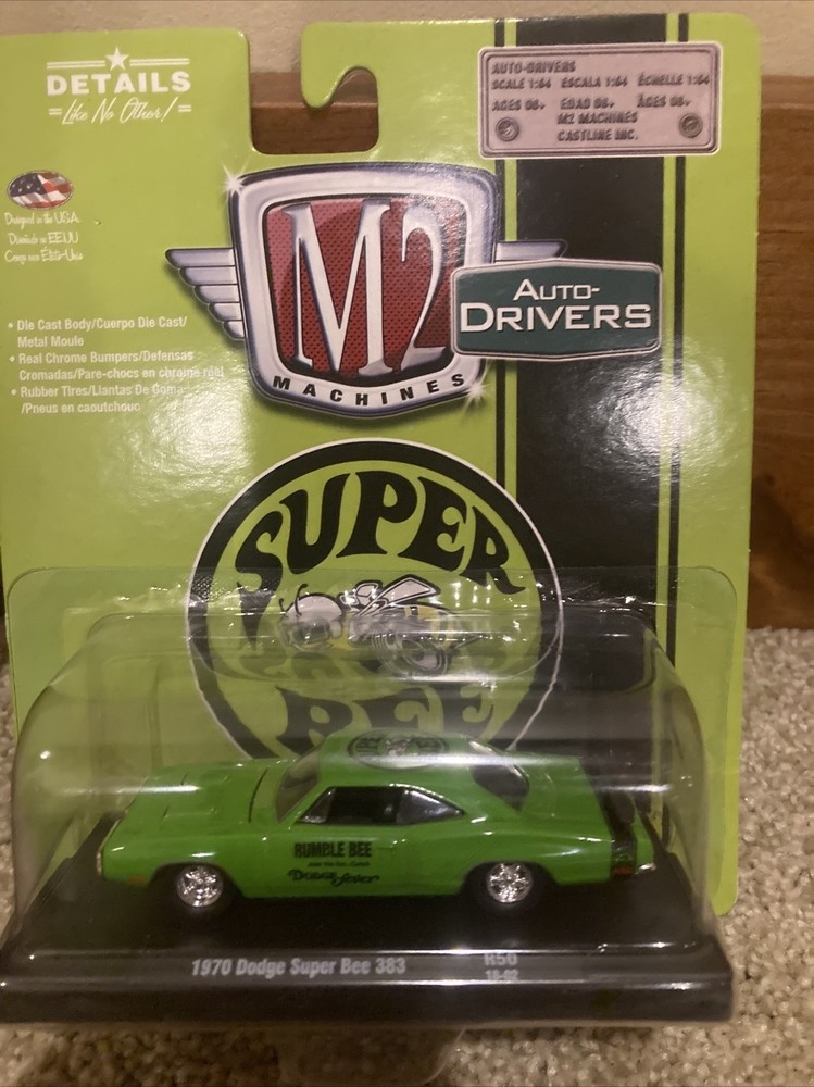 M2 Machines Auto-Drivers 1970 Dodge Super Bee 383 1:64 Diecast