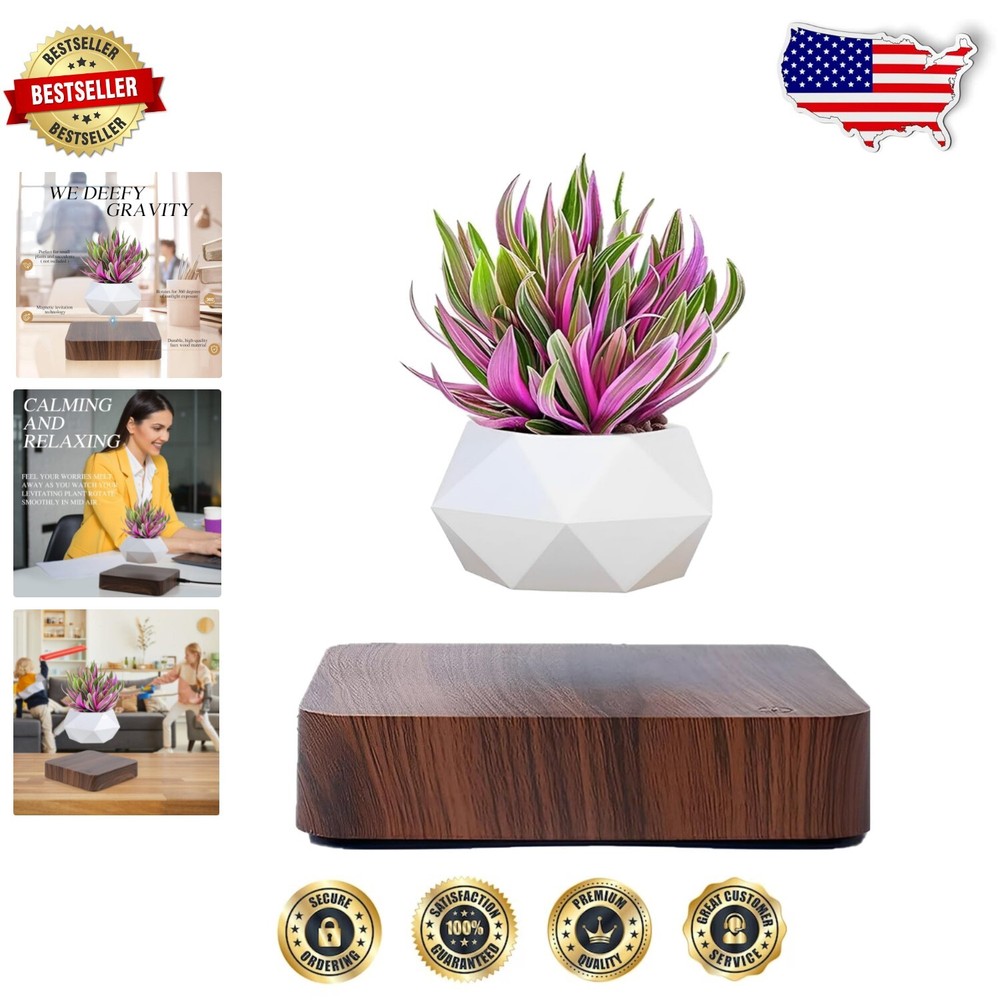Eco-Friendly 360° Rotating Magnetic Bonsai Planter - Indoor Decorative Piece
