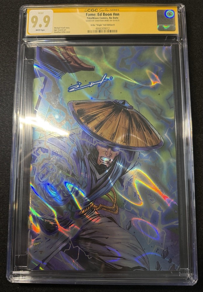 TidalWave Comics Mortal Kombat Ed Boon Foil Signed Comic Con CGC 9.9