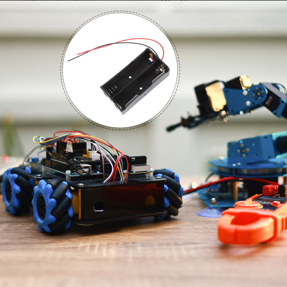 5 Pcs Battery Holder 1.5V AA Battery Case Battery Box Container Home Office
