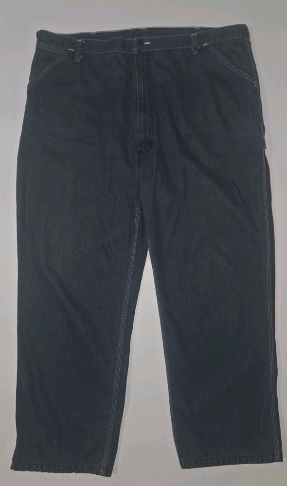 Sears Roebucks Carpenter Blue Jeans Men's 44X30 Dark Wash Denim Work Vintage