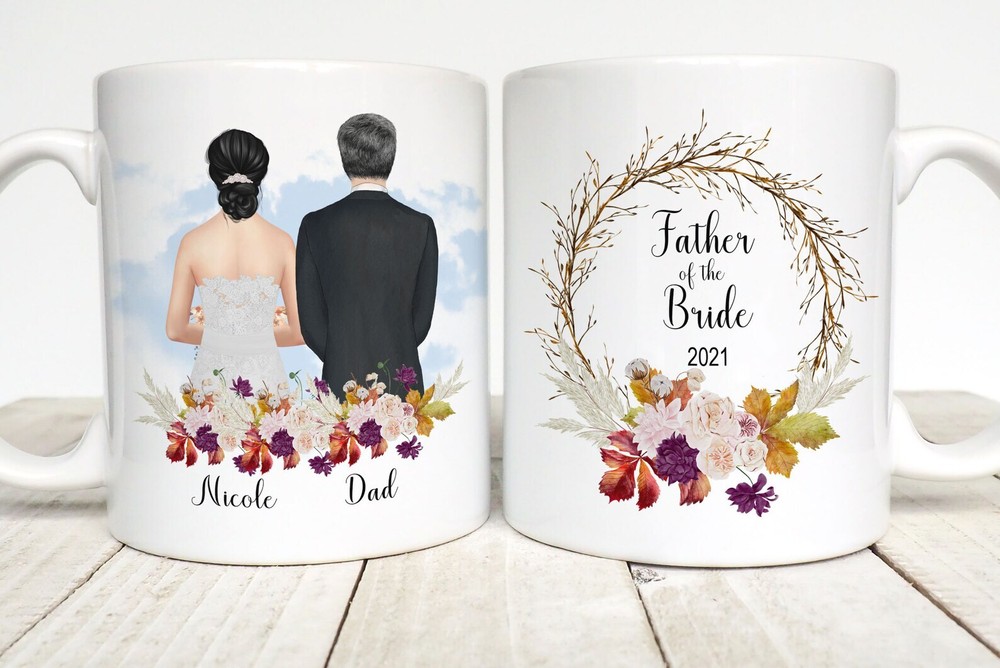 Father Of The Bride Gift Personalized Mug Father Of The Bride Mug Wedding