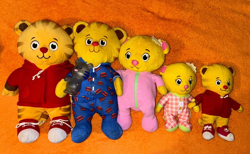 Set Of 5 Daniel The Tiger Plush