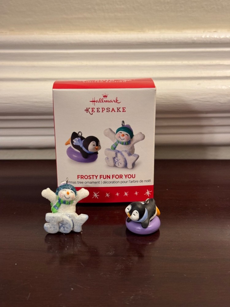 Hallmark Keepsake Ornament Frosty Fun For You Christmas Snowman Miniature