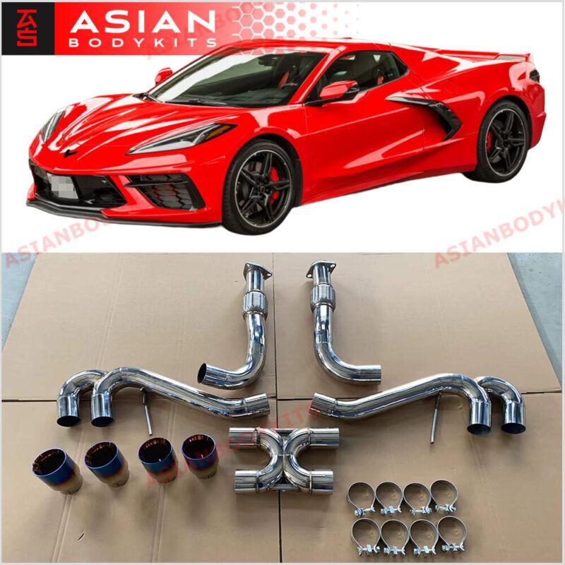 Catback Exhaust System X Pipe for Chevrolet Corvette C8 2020+ (6.2L)