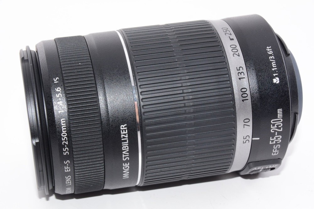 Canon EF-S 55-250mm f4-5.6 IS STM Telephoto Zoom Lens Used