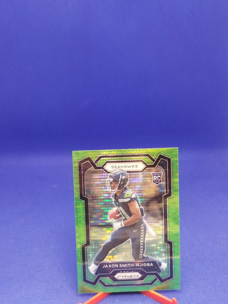 Jaxon Smith-Njigba 2023 Prizm Neon Green Pulsar ROOKIE #390
