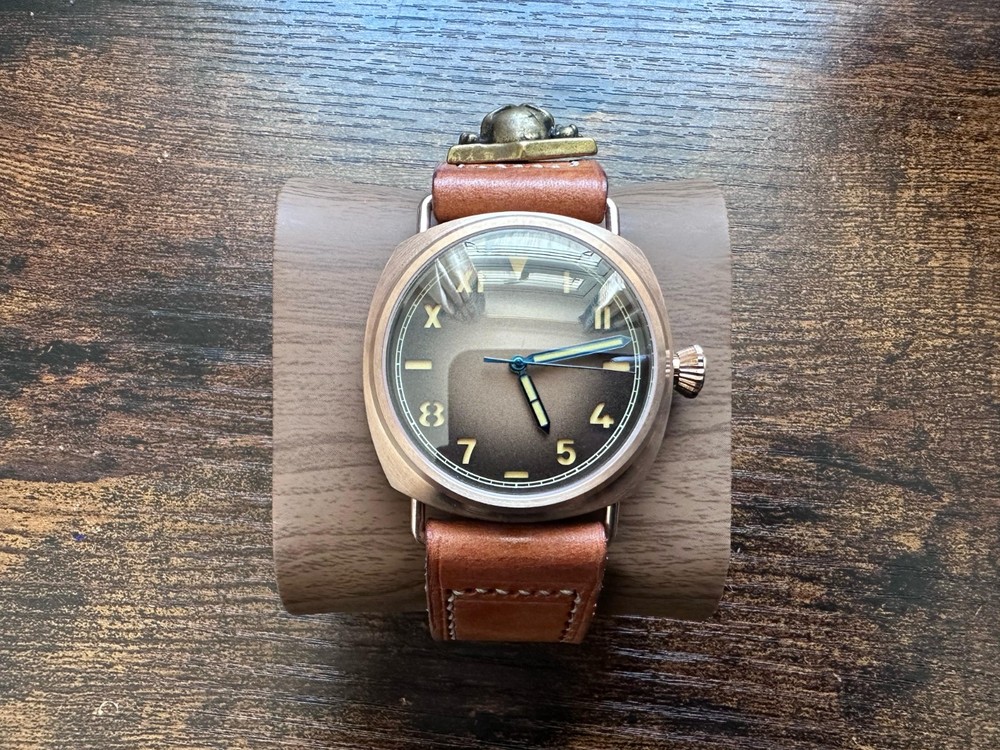 Bespoke Bronze Skull mod watch Powered by Seiko NH35 automatic movement