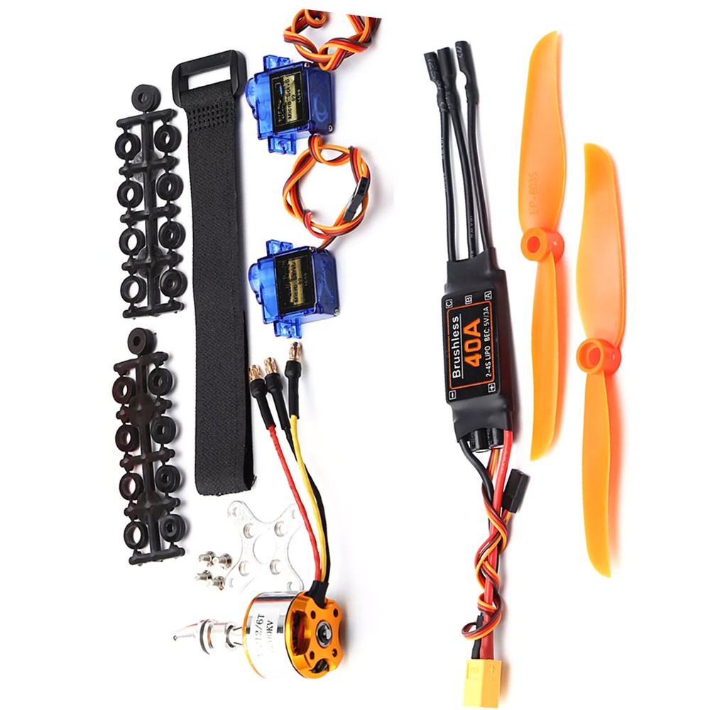 Brushless Motor Kit 2200KV with 40A ESC 6035 Propeller 9G Servo for RC Plane