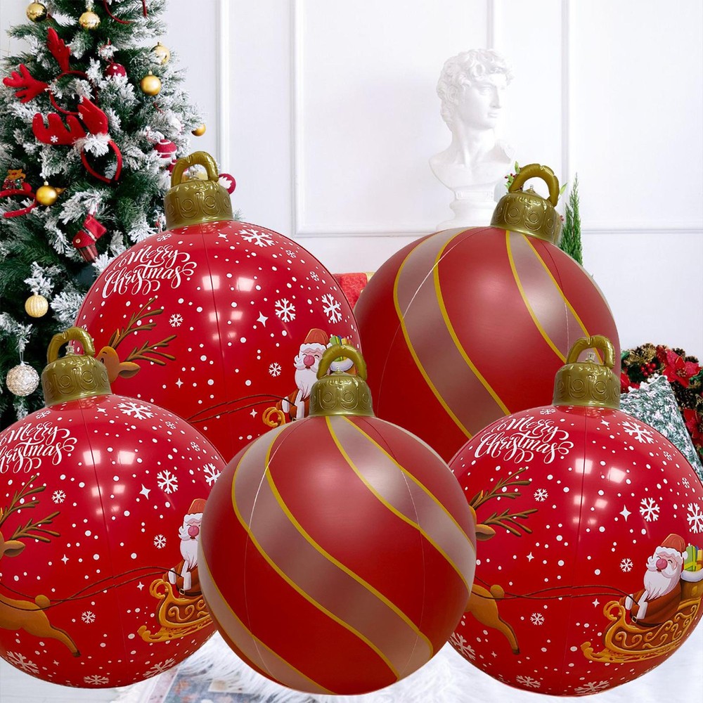 Christmas Inflatable Ball Ornament 24 Inch Outdoor Christmas PVC popular