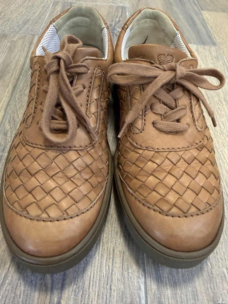 Bottega Veneta Women’s Sneaker Size 36 Brown Letter Made In Italy